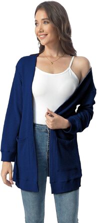 Кардиган чоловічий Daen Langar з відкритим передом, темно-синій (3XL)