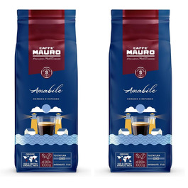 Кава в зернах Caffè Mauro Amabile, середній обсмаження, Італія, 1 кг (набір 2 шт)