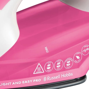 Праска Russell Hobbs Light & Easy Pro 26461-56, 2600 Вт, керамічна підошва, рожева