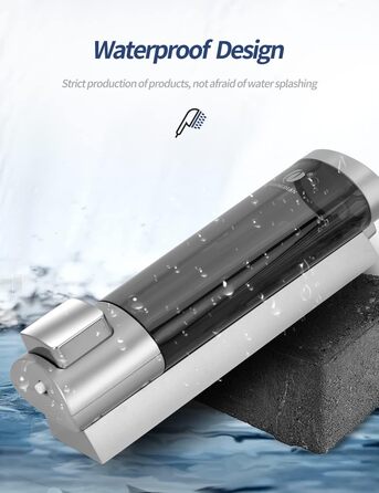 Ручний дозатор мила CHUANGDIAN, настінний, 200 мл, білий, сріблястий