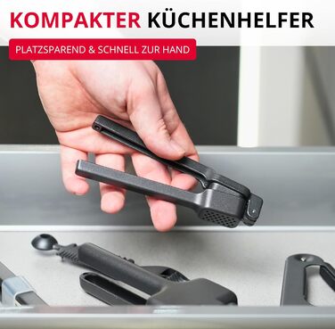 Прес для часнику Westmark Biopress Black Edition з алюмінію (сірий)