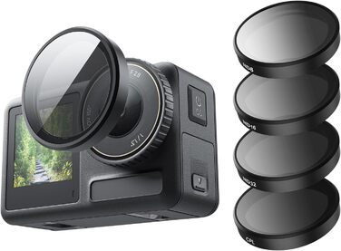 Набір фільтрів ND/CPL для DJI Osmo Action 4/5/3 Pro: ND8/ND16/ND32/CPL