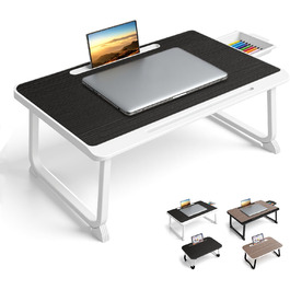 Стіл-підставка для ноутбука Bett: стіл для роботи в ліжку, для дому та офісу (60x40, чорний)