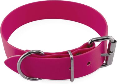 Ленні Нашийник BioThane, нержавіюча сталь, ширина 38 мм, розмір 38-48 см, можливість нанесення напису
