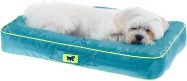 Ортопедичний лежак для собак Ferplast Polo - лежак для котів, миючий, зйомний, 80x50x8 см, M (BLAU, 65x40x8 см)