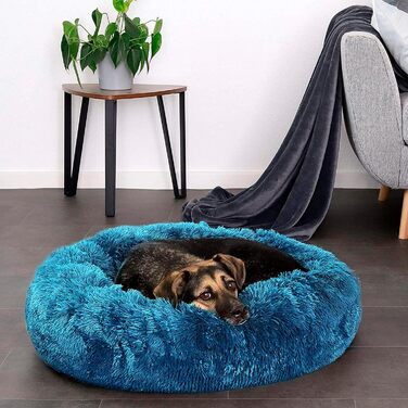 Лежанка для собак та котів Yuma Spazio, 50x70 см, тюрквіс (стійка до укусів, міцна, знімне покриття)