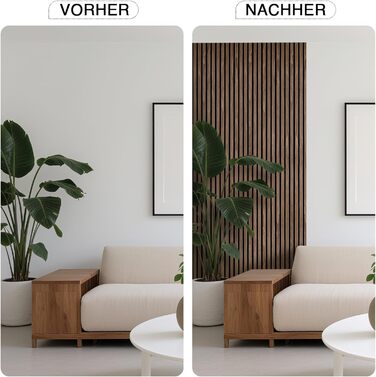 Акустичні панелі дерев'яні Holz 120x60 см (набір 4 шт, 2.88 м²) 3D для стін: студії, вітальні, офісу - горіх темний #11