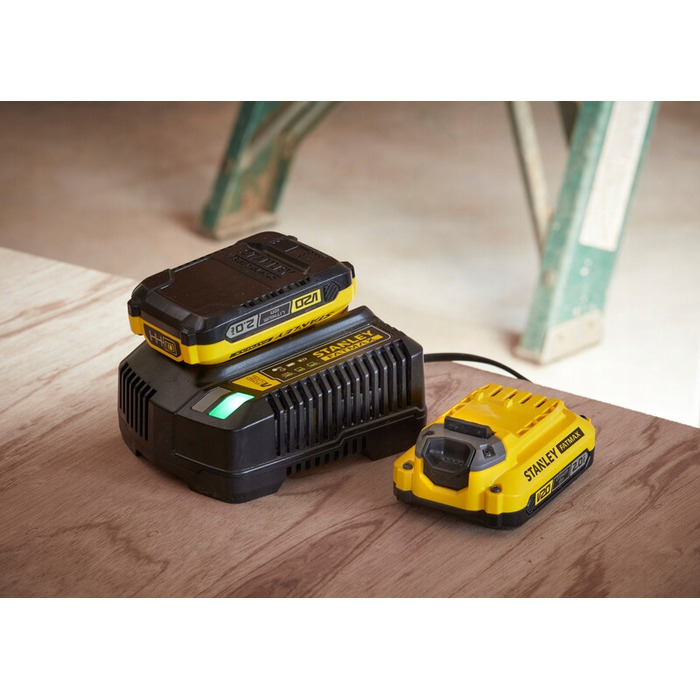 Ударний дриль-шурупокрут Stanley FatMax v20 SFMCD721M2K 18V (2x 4.0Аг) у кейсі