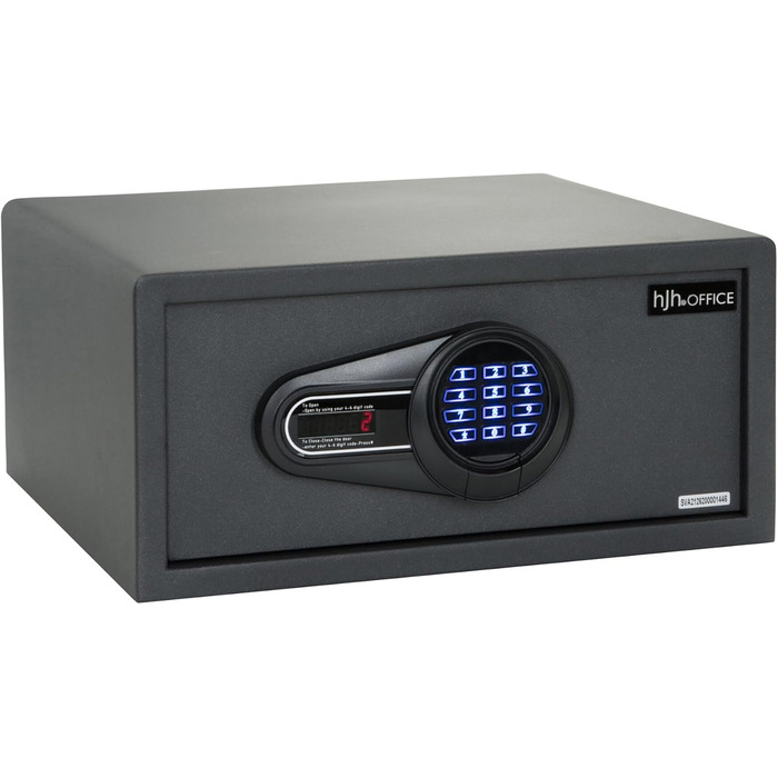 Сейф офісний Tresor COMPACT III, сталевий, чорний, 20x31x20 см, електронний замок, об'єм 25.5 л