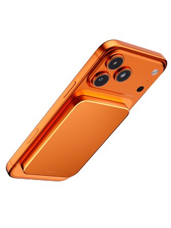 Power Bank Магнітний 10000 mAh PD20W: Бездротовий зарядний пристрій з USB-C для iPhone 17/16/15/14/13 та Apple Watch (Помаранчевий)