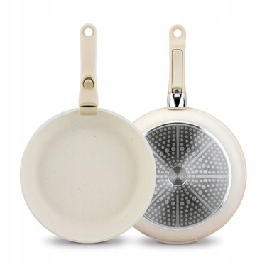Набір сковорідок зі знімною ручкою Starke Pro Compacti Cream (20/24/28 см), 4 предмети