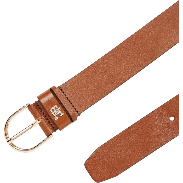 Жіночий шкіряний ремінь Tommy Hilfiger Essential Effortless 3.5 Aw0aw16837, колір коричневий (Cognac)