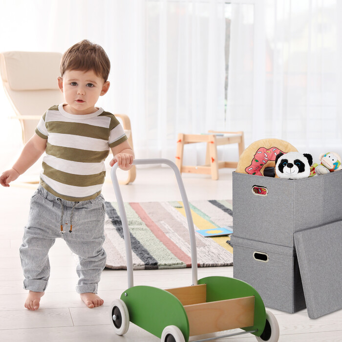 Relaxdays Set of 2 Square Storage Boxes