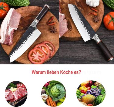 Hackmesser Fleischerbeil 7 Zoll - м'ясний ніж-сіка для професійного використання, нержавіюча сталь, 7 дюймів, для кухні та ресторану