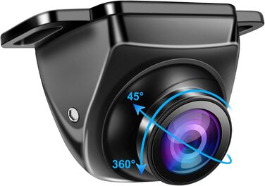 Автомобільна камера заднього виду OBEST AHD 1080P, 360° обертання, IP68, нічне бачення, широкий кут 170°, універсальна 12V для авто, вантажівки, фургона, пікапа