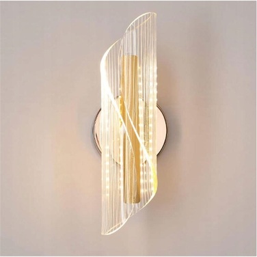 Сучасний золотий настінний LED-світильник (бра) з регулюванням температури світла 3000K/4000K/6000K для спальні