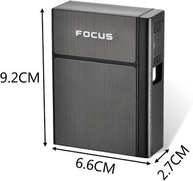 Алюмінієве 2-в-1 етикетниця з запальничкою, електронна, елегантний дизайн