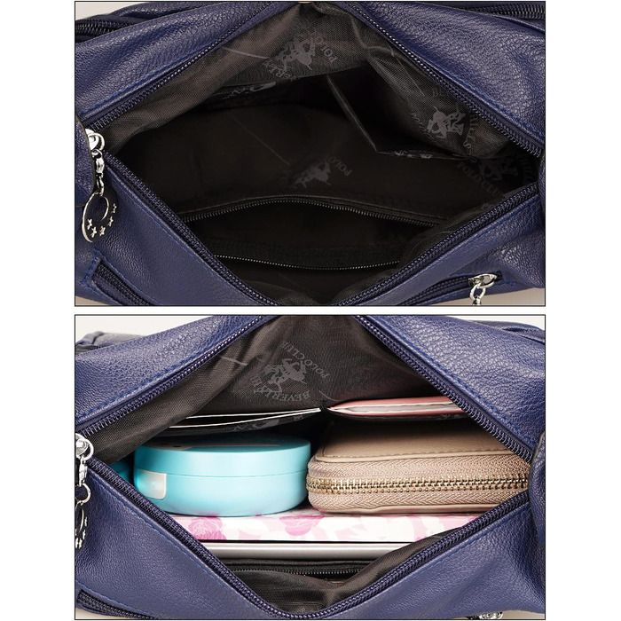 Сумка жіноча через плече NOTAG з PU шкіри, коричнева. Багато кишень, легка та зручна