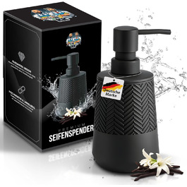 Дозатор мила та мийного засобу чорного кольору, 280 мл, для кухні