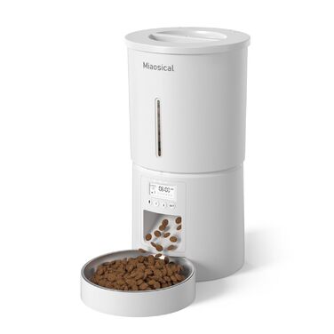 Автомат годування котів 4.2L з програмуванням, з окремою мискою з нержавіючої сталі