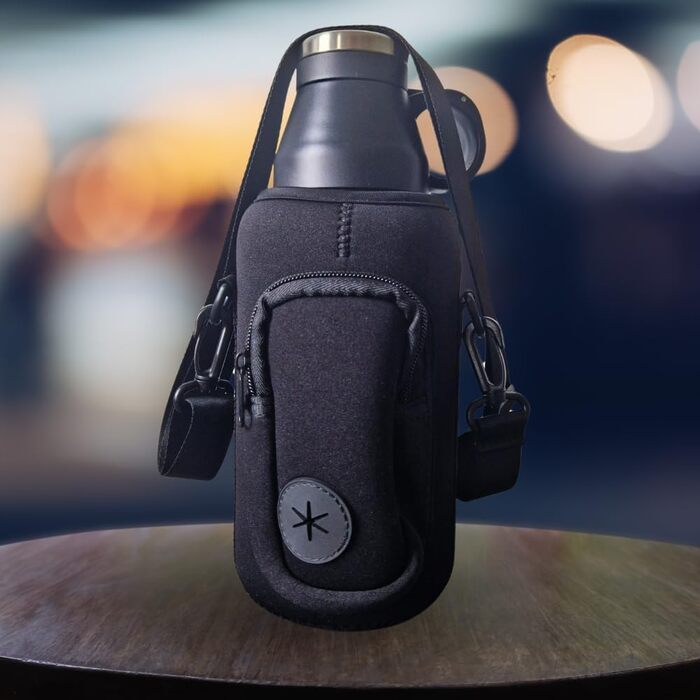 Водяна пляшка для собак TravelBuddy 3-в-1 з мискою та сумкою для перенесення - витоки неможливі, портативна | Поїлка для цуценят та домашніх тварин | Водяні пляшки для собак для подорожей та прогулянок