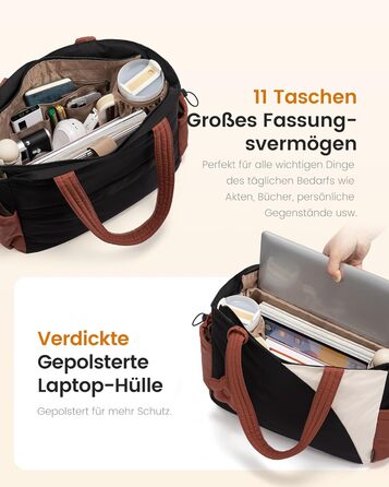 Сумка LOVEVOOK Shopper для жінок, велика сумка-тоут для ноутбука 15.6