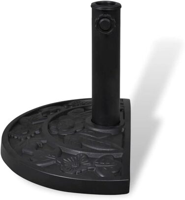 vidaXL Half-Round Umbrella Stand, 9 kg, Umbrella Stand, Umbrella Holder, Stand