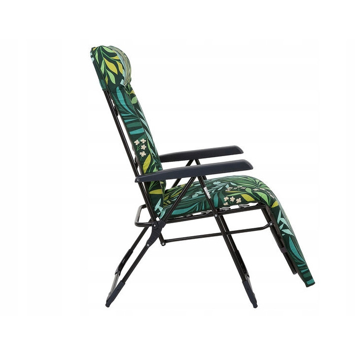 Шезлонг сталевий Gardenic, зелений