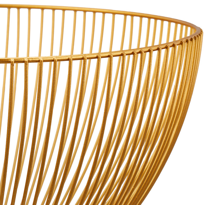 Relaxdays Golden Fruit Bowl made of Metal