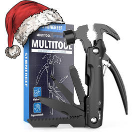 Мультитул 12 в 1: мультиінструмент з нержавіючою сталею, плоскогубцями, викрутками, ножем та пилкою – ідеальний для кемпінгу, відпочинку на природі та майстерні – подарунок для чоловіків