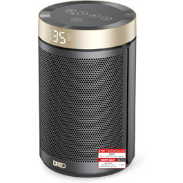 Електричний обігрівач Dreo Atom 316: тихий, 1500W, керамічний PTC, термостат, захист від перегріву та перекидання, таймер 12 годин. Підходить для спалень та інших кімнат.