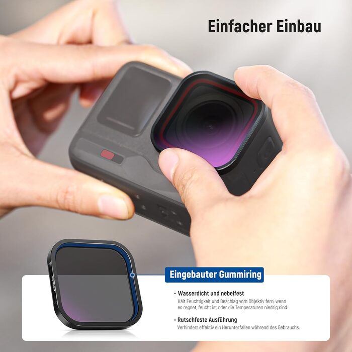 Набір фільтрів ND та CPL NEEWER для Insta360 Ace Pro: ND16, ND32, ND64, CPL – 4 шт.