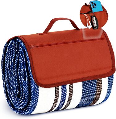 Пікнікова ковдра Boobhone, велика водонепроникна, 3-шарова, 80''x80'' - для кемпінгу та відпочинку