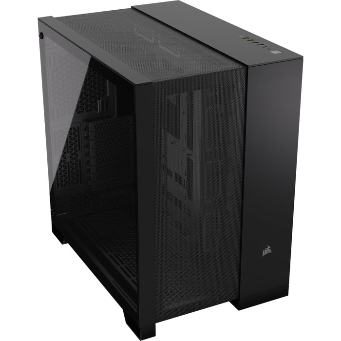 Корпус ПК CORSAIR 6500D Airflow: Mid-Tower ATX, без вентиляторів, чорний