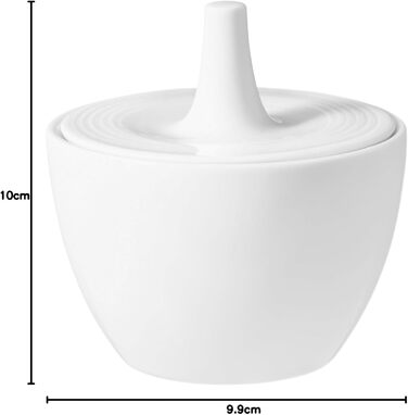 Seltmann Weiden Beat White Sugar Bowl + Milk Jug 2-Piece Set