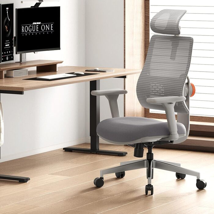 Офісне крісло Newtral MAGICH 003: ергономічне, з підтримкою попереку та підголівником | PC-крісло, 150 кг