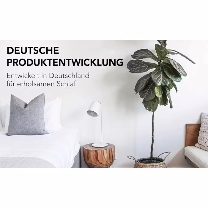 XDREAM Pure | Ergonomic mattress topper with a high-quality cold foam core | Ties for securing | Öko-Tex certified | 140 x 200 cm