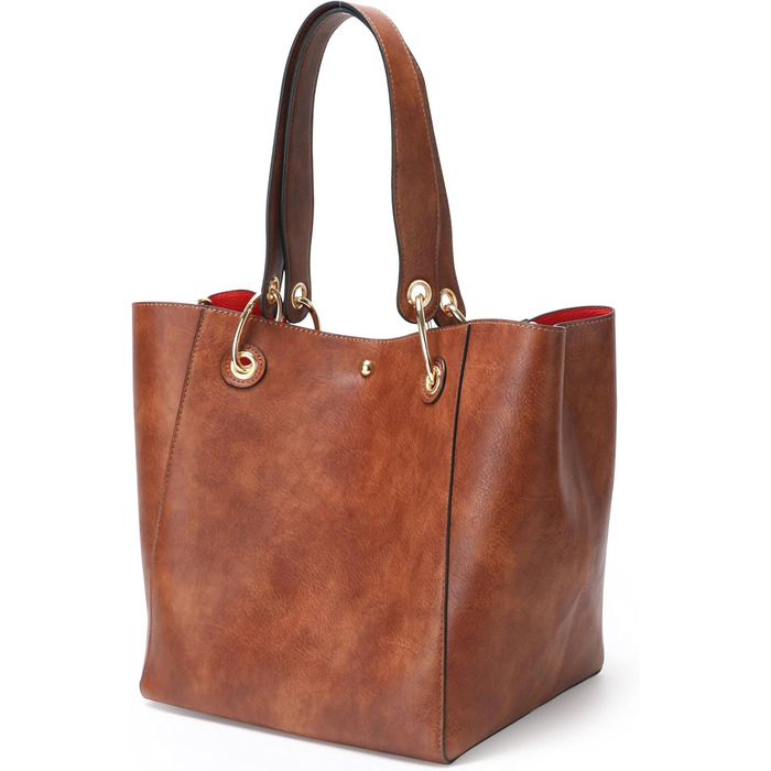 Жіноча шкіряна сумка-шопер велика (Dunkelblau) для студентів та роботи