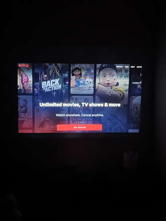 LED-проектор OWLOO з Android TV, білий