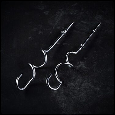 Міксер AEG HM3310: 350 Вт, 5 швидкостей, нержавіюча сталь, для приготування тіста та збивання, чорний/срібний