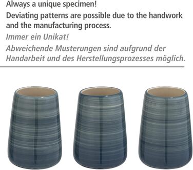 Набір для туалету WENKO Pottery Petrol: кераміка з змінним насадкою для унітазу Petrol