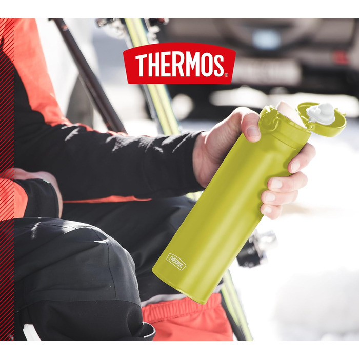 Термос THERMOS Ultralight 0,5 л, нержавіюча сталь, зберігає тепло 10 год, холод 20 год, герметичний, для води, чаю, 500 мл