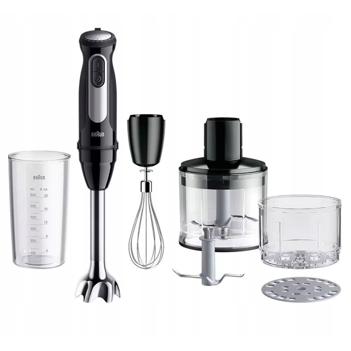Погружний блендер Braun MQ55254M, 1000 Вт, чорний