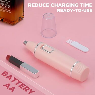 Триммер для носа Areyzin для жінок, 2025 року випуску, рожевий, водонепроникний IPX7
