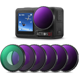 Фільтри K&F Concept ND/CPL для DJI Osmo Action 5/4 Pro: комплект з 6 шт.