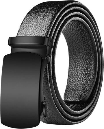 Чоловічий шкіряний ремінь Twenty Two з автоматичною пряжкою – м'який, повсякденний, універсальний для джинсів (120 см)