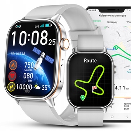 Жіночий смартгодинник JG Smart QX17 з GPS, сріблястий