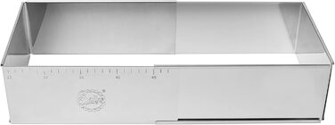 Sallys Backform Backring Tortenring round, rectangular, square, various sizes and shapes (baking molds, 24x19 cm up to 32x46 cm - 10 cm height)