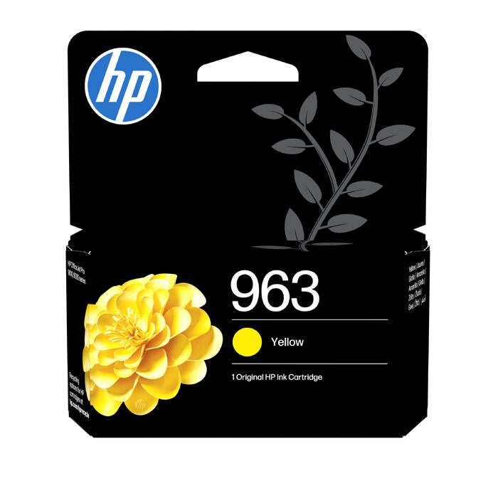 Оригінальний картридж HP 963 жовтий (Yellow), нова версія, для струменевих принтерів HP