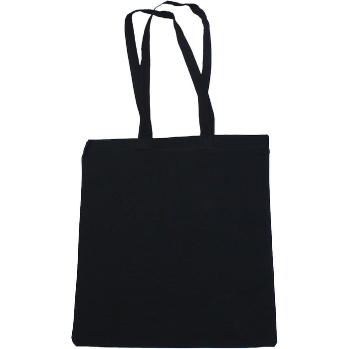 10 Cotton Bags | 38x42 cm | Unprinted | With two long handles | Paintable | Öko-Tex 100 certified | Jute bag | Fabric bags